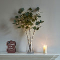 LITBLOOM Lighted Eucalyptus Branches 24IN 36 LED with Timer Battery Operated Lit Artificial Greenery for Wedding Party Home Spring Decoration Indoor Outdoor