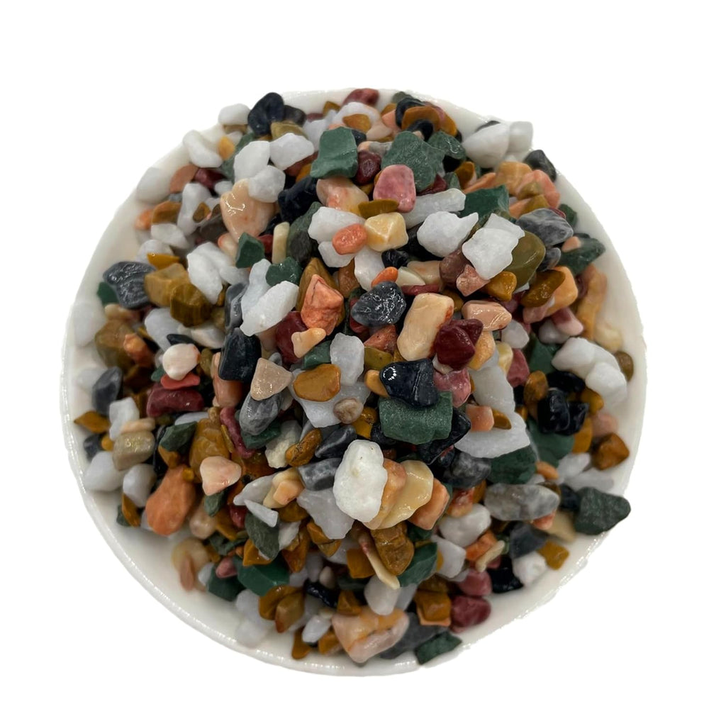 Small Aquarium Substrate, River Rock for Plants Indoor, Pea Gravel for Landscaping, Pebbles for Plants, Aquarium Rocks for Fish Tank (1Lb)