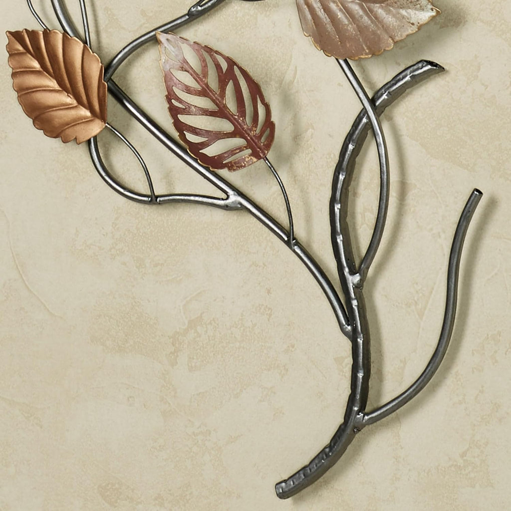 Touch of Class Swaying Leaves and Branches Metal Wall Art, 52 by 30 Inches, Earth Tones