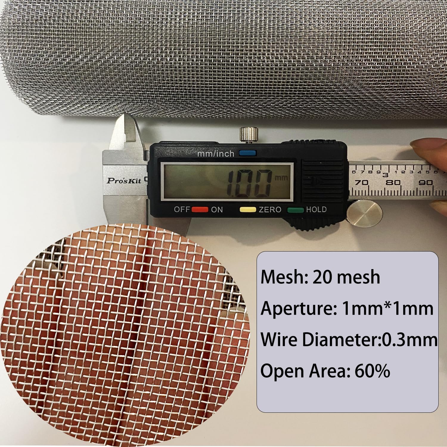 304 Stainless Steel Mesh Screen 20 Mesh Woven Wire Screen for Window Screen,Filter Mesh, Air Vent, DIY Projects, Cage, Garden, Roof Project (4PACK, 8.2"x11.8")