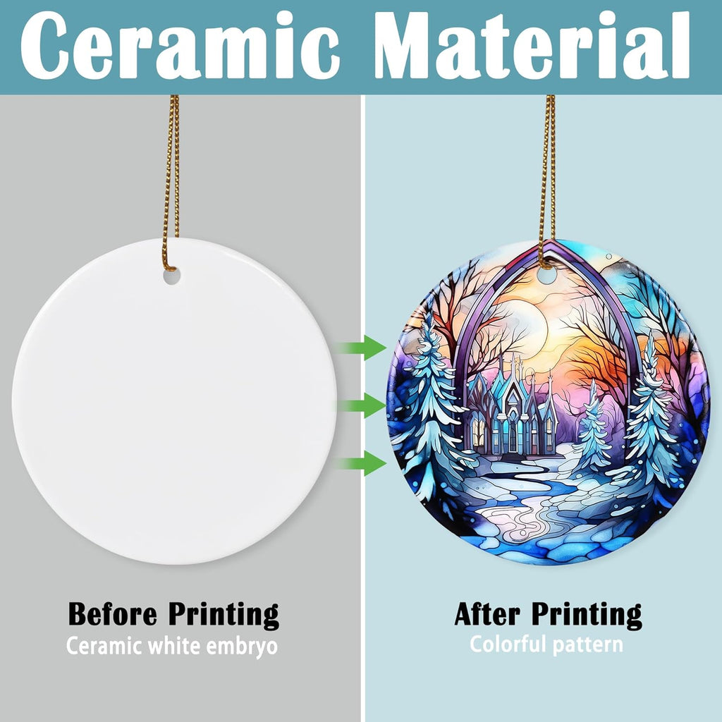 Christmas Ornament - Winter Sunrise Heirloom Keepsake for Christmas Tree & Gift Idea