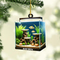 Personalized Aquarium Fish Tank Christmas Ornament 2025, Custom Name Clownfish Holiday Tree Decoration, Unique Keepsake Gift for Fish Lovers, Pet Owners, Kids, Aquarists (ON8)