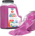 Hygloss Colored Sand for Crafts - 15 lb Bottle, Magenta - Vibrant Colorful Fine Sensory Play Sand Art Kits for Kids - Classroom Activities for Children 3 4 5 6 7 8 9 10 11 12 - Safe for Ages 3+