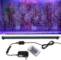 26.4 inch Submersible Aquarium Light, Fish Tank Light with Air Bubble Hole, RGB Color Changing Brightness Adjustable IP68 Waterproof Remote Control LED Light for Aquarium Fish Tank