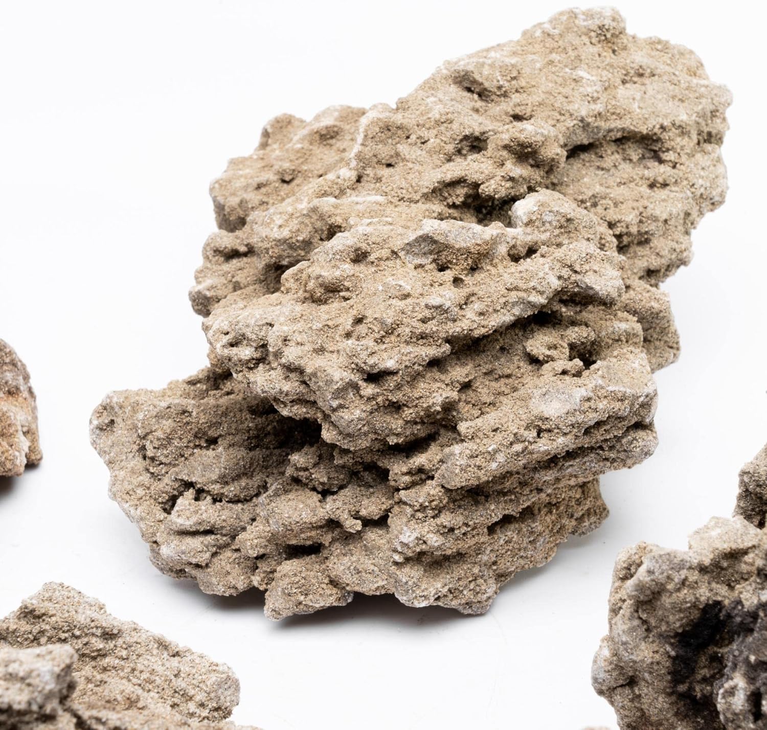 SubstrateSource Natural Stone for Aquarium, Terrarium, Paludarium, Reptile Enclosures - Set of Decorative Rocks for Landcapes, Aquascaping, Fish Tank Decor (Mountain Stone Stone, 10 Pounds, 3-8")