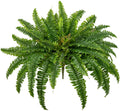 Ferns Artificial Plants 33.5" Dia. Faux Ferns for Outdoor Planter Large Fake Ferns Look Real Artificial Ferns with 60 Fronds Hanging Boston Fern Fake Plant Shrubs for Home Farmhouse Garden Porch Decor
