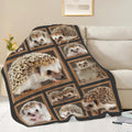 Hedgehog Blanket Hedgehog Throw Blanket Gifts for Girls Women Kids Boys Adults Men Super Soft Cozy Plush Fluffy Fuzzy Fleece Blanket Home Decor 50''X60''