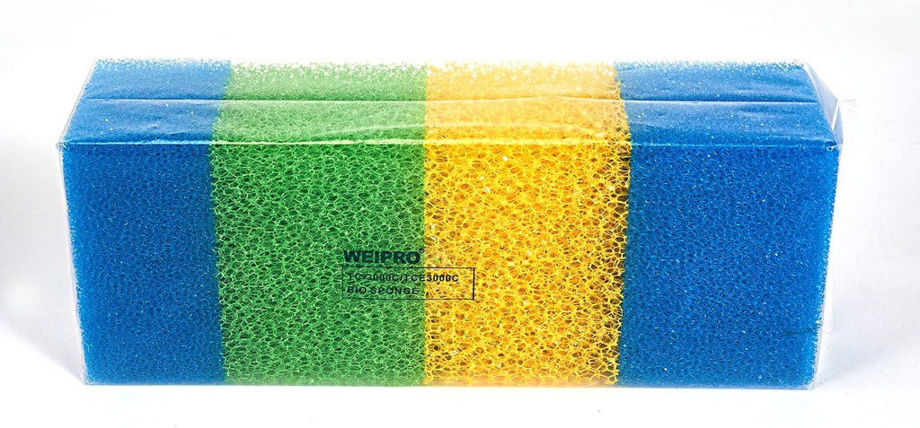 Fish Tank Filter Sponges, 3 Coarse Grades, Aquarium Filter Foams for TC-3000C Internal Filter(TC3000C-S)