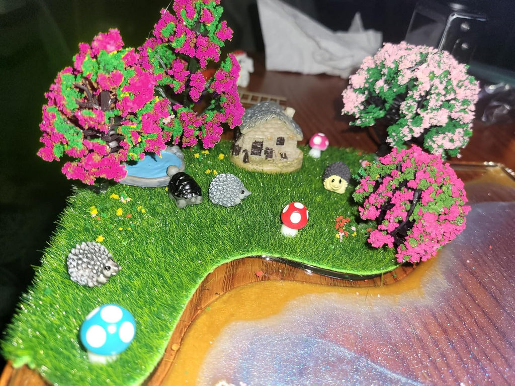 29pcs Mixed Model Trees, 1.5-4.8 inch(4-12 cm), OrgMemory Fruit Trees, Ho Scale Trees, Model Train Scenery, Architecture Trees, Flower Trees with No Bases