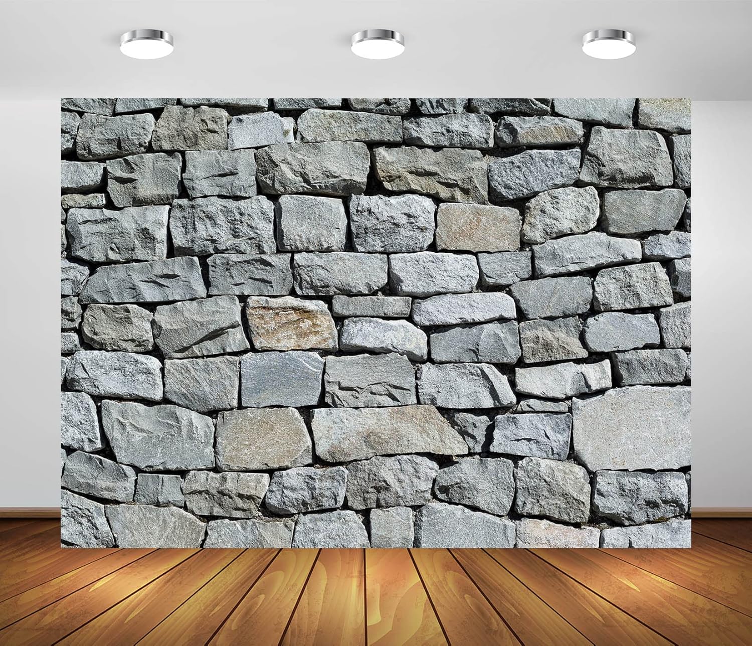BELECO 7x5ft Fabric Vintage Brick Stone Wall Backdrop for Photography Ancient Rock Wall Textured Brick Stone Background Wallpaper Stone Wall Birthday Party Decorations Studio Booth Photo Props