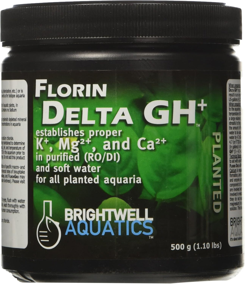 Brightwell Aquatics 'Florin Delta GH+ - Establishes Mineral Balance in Purified or Soft Water for Freshwater Planted Aquariums, 500-g
