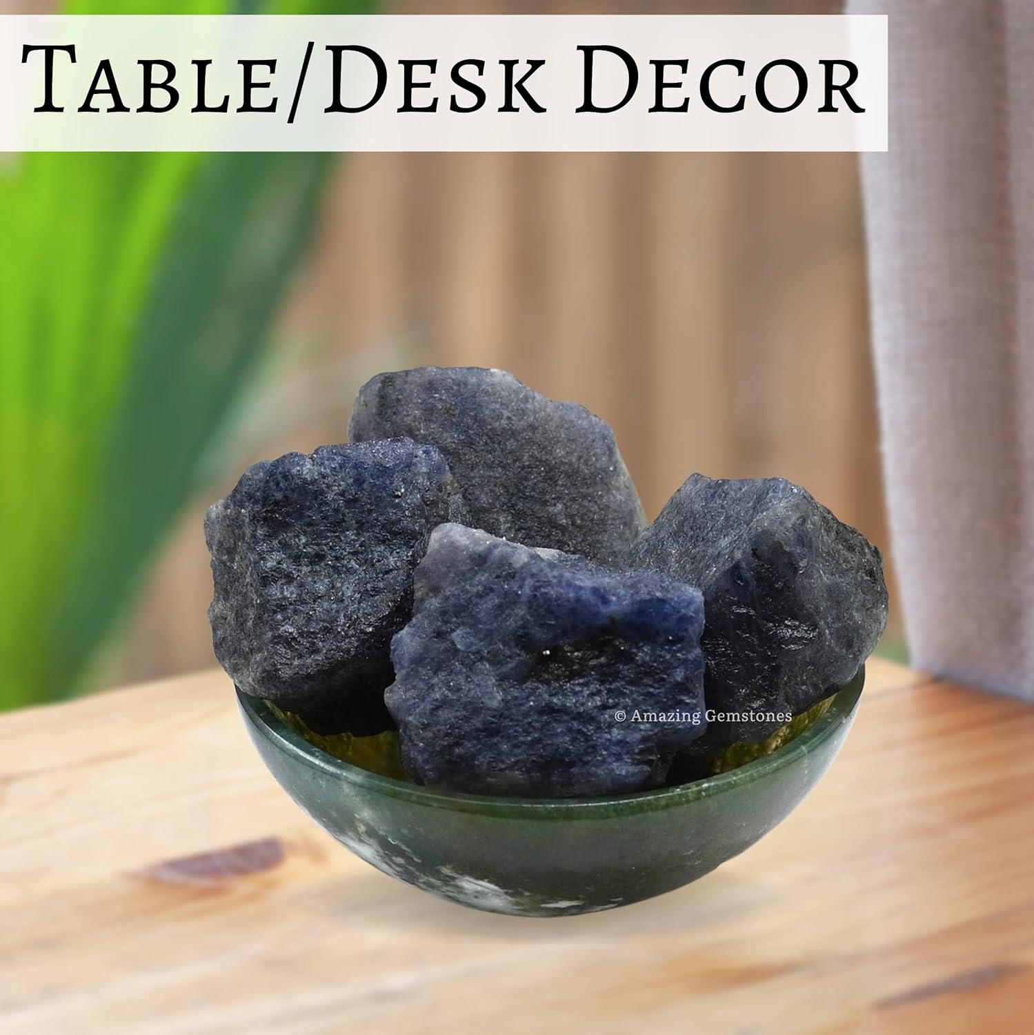 Amazing Gemstone Iolite Raw Crystals and Healing Stones, Natural Rocks for Tumbling and DIY Raw Stones and Crystals (5 Pieces)
