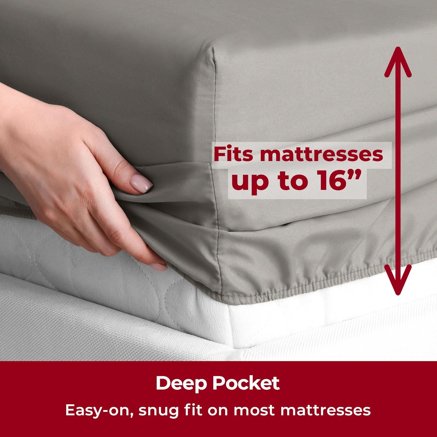 Mellanni Twin Sheets Set - 3 PC Iconic Collection Bedding - Hotel Luxury, Extra Soft, Cooling Bed Sheets - Wrinkle, Fade, Stain Resistant (Twin, Taupe)