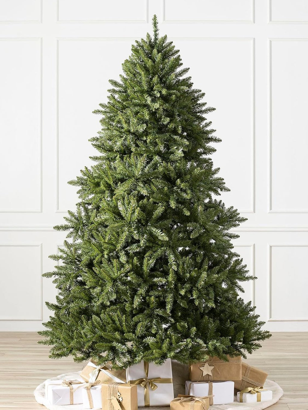 Balsam Hill Vancouver Spruce - Traditional Full Artificial Christmas Tree with Classic Needle Foliage with Premium Stand & Easy Assembly for Indoor Holiday Decorating, Unlit, 6'
