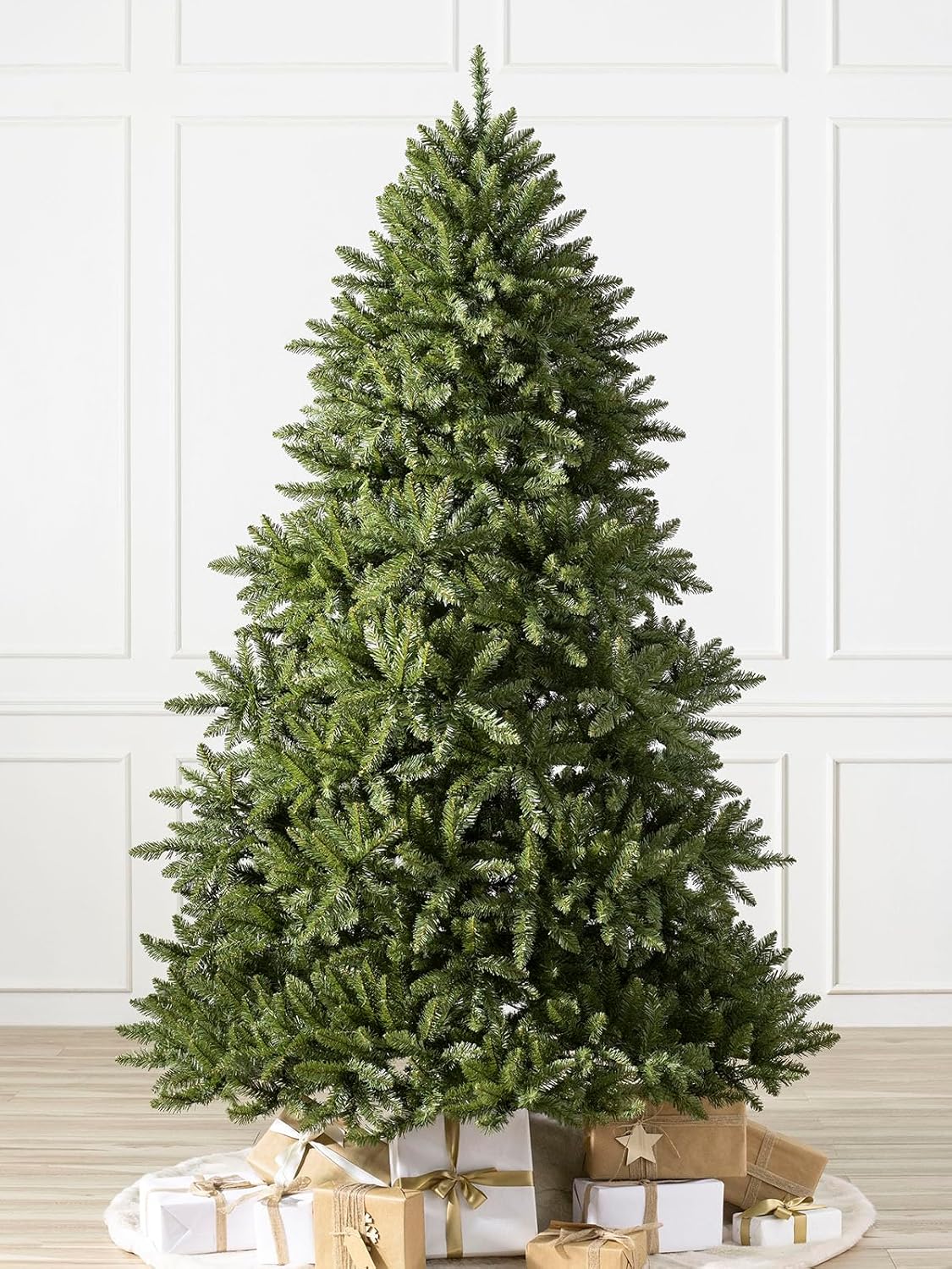 Balsam Hill Vancouver Spruce - Traditional Full Artificial Christmas Tree with Classic Needle Foliage with Premium Stand & Easy Assembly for Indoor Holiday Decorating, Unlit, 6'