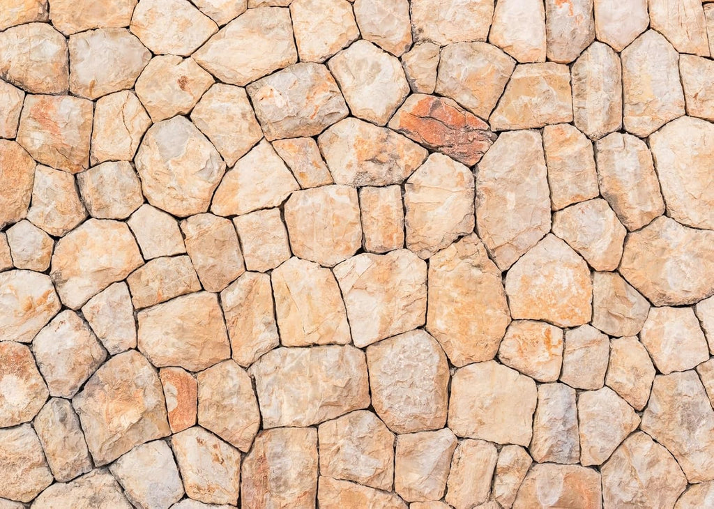 15x8ft Fabric Stone Wall Backdrop Natural Rock Wall Textured Photography Background Birthday Party Decoration Newborn Boy Kid Adult Artistic Portrait Seamless Scene Video Photo Shoot Props