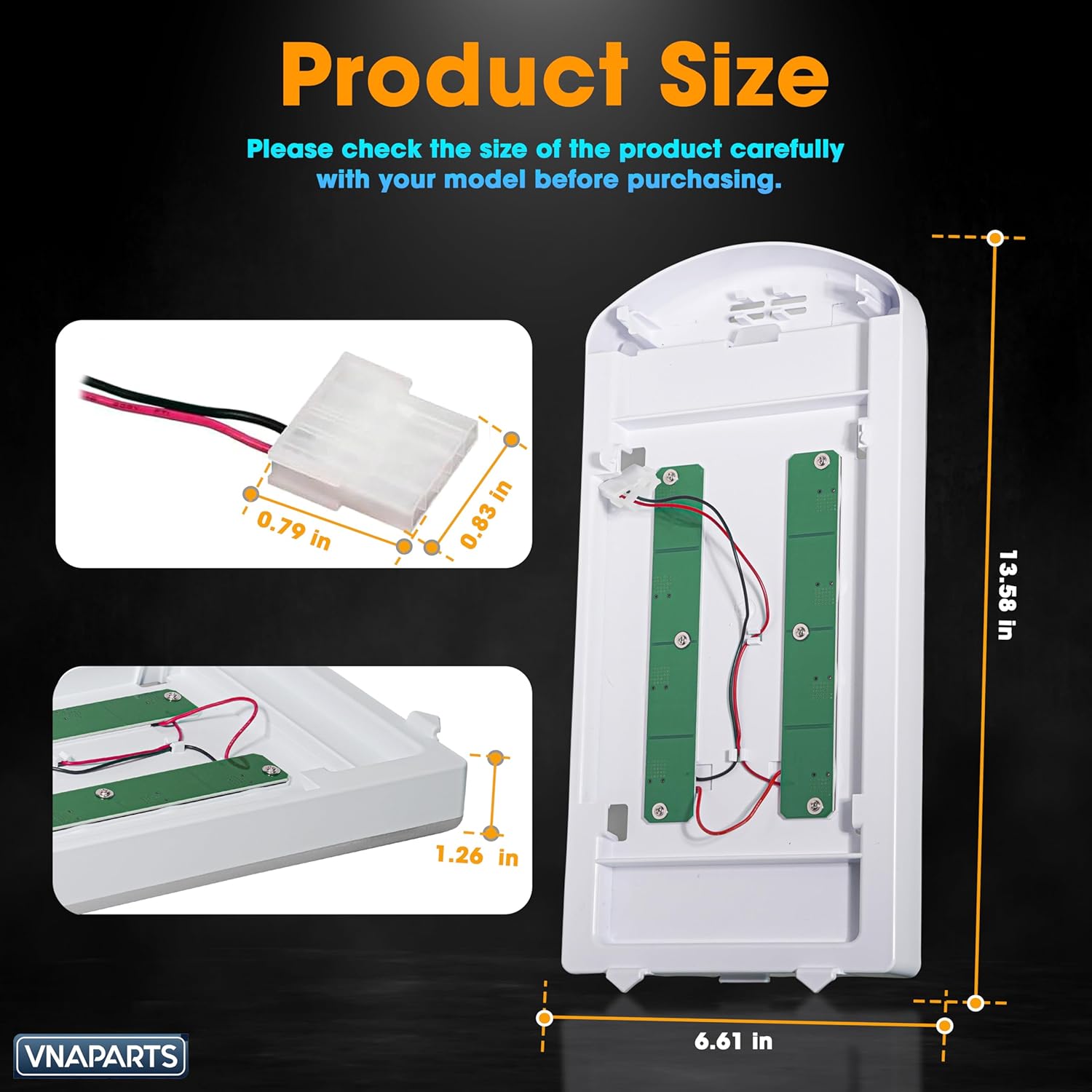 【2025 Upgraded】 W11527432 W11387579 Refrigerator Light Assembly Module Replacement W11333374 W11101384 W11042554 for Whirlpool Maytag Amana Refrigerator LED Light Assy WRF555SDFZ12 MFI2570FEZ08
