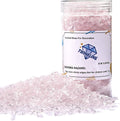 TWINKLING High Luster Fire Glass Gravel Stone Glitter,Broken Glass,Fire Gems Chips,Crushed Glass for Fire Pit Crafts Resin Art Aquarium Garden Decoration,3-6mm,1-Pound Jar (Pink)