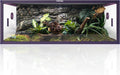 85 Gallon Reptile Tank, Front Opening Snake Tank for Easy Maintenance, Reptile Enclosure with Top Screen Ventilation 48''x24''x18''