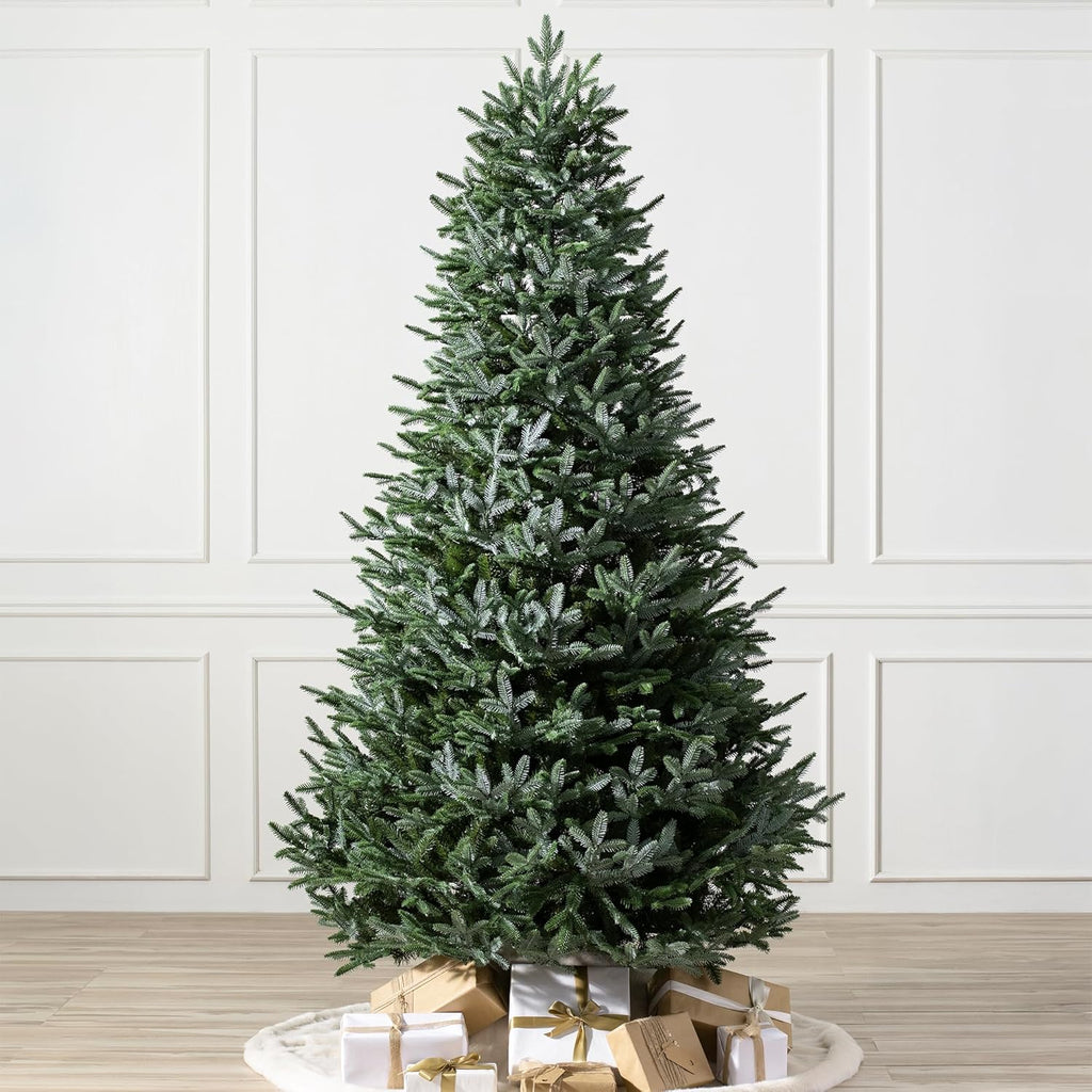 Balsam Hill European Silver Fir - Elegant Artificial Christmas Tree with True Needle Foliage Available Unlit or with LED Clear Lights, Unlit, 9'