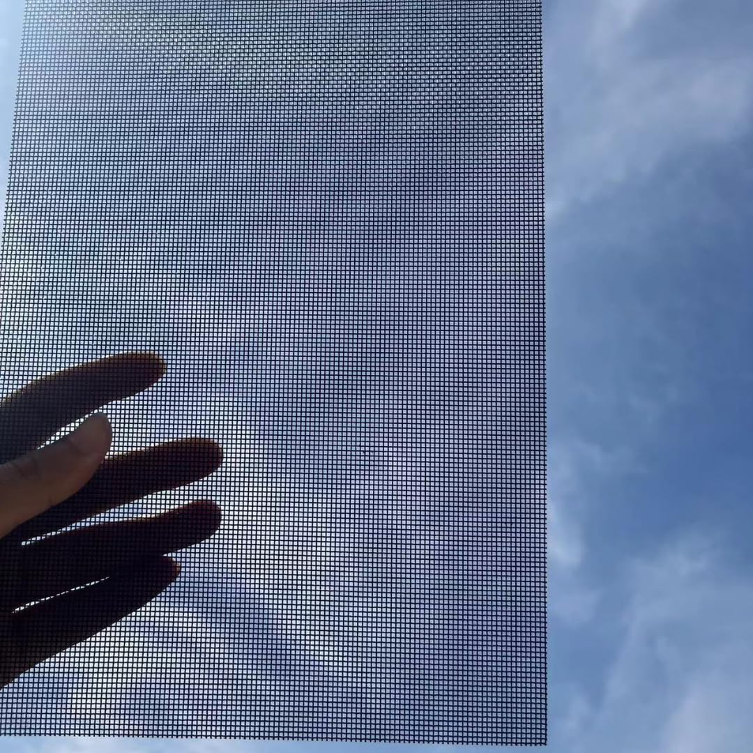 4 Pack 20 Mesh Screen 8”X11.8”(200mmX300mm) - Black Stainless Steel Metal Mesh Sheet Never Rust 1mm Hole Keep Rodent Out or Make Any Shapes, Screen for DIY Crafts, Vent Covers, Window Protection