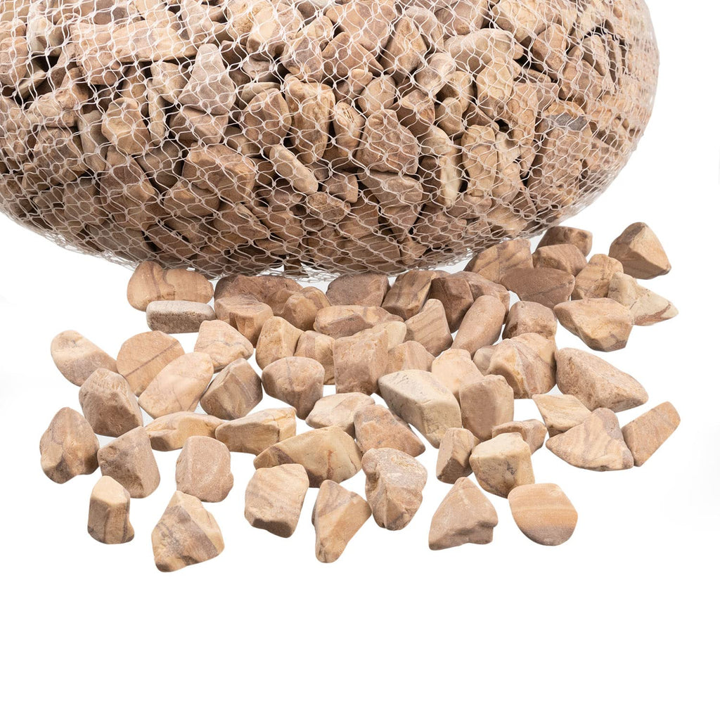 Royal Imports 5LB Decorative Stones River Pebbles Painting Rocks for Fish Aquariums, Plant Gravel, Landscaping, Home Decor Natural - Small Marble