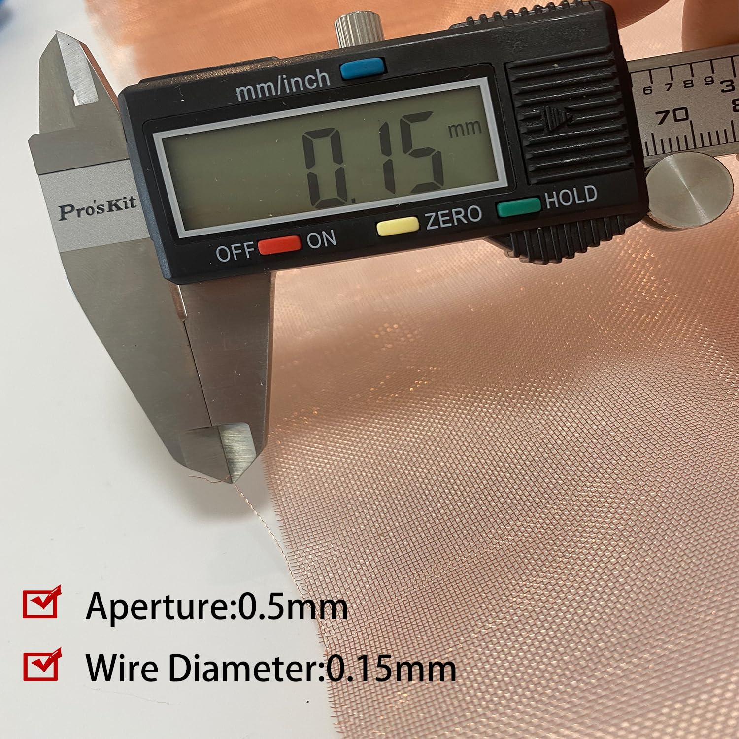 40 Mesh Pure Copper Wire 99.9%-Copper Wire Mesh Screen for Window Screen,Filter Mesh, Air Vent, DIY Projects, Cage, Garden, Roof Project (13"x39.4"(Copper 40Mesh))
