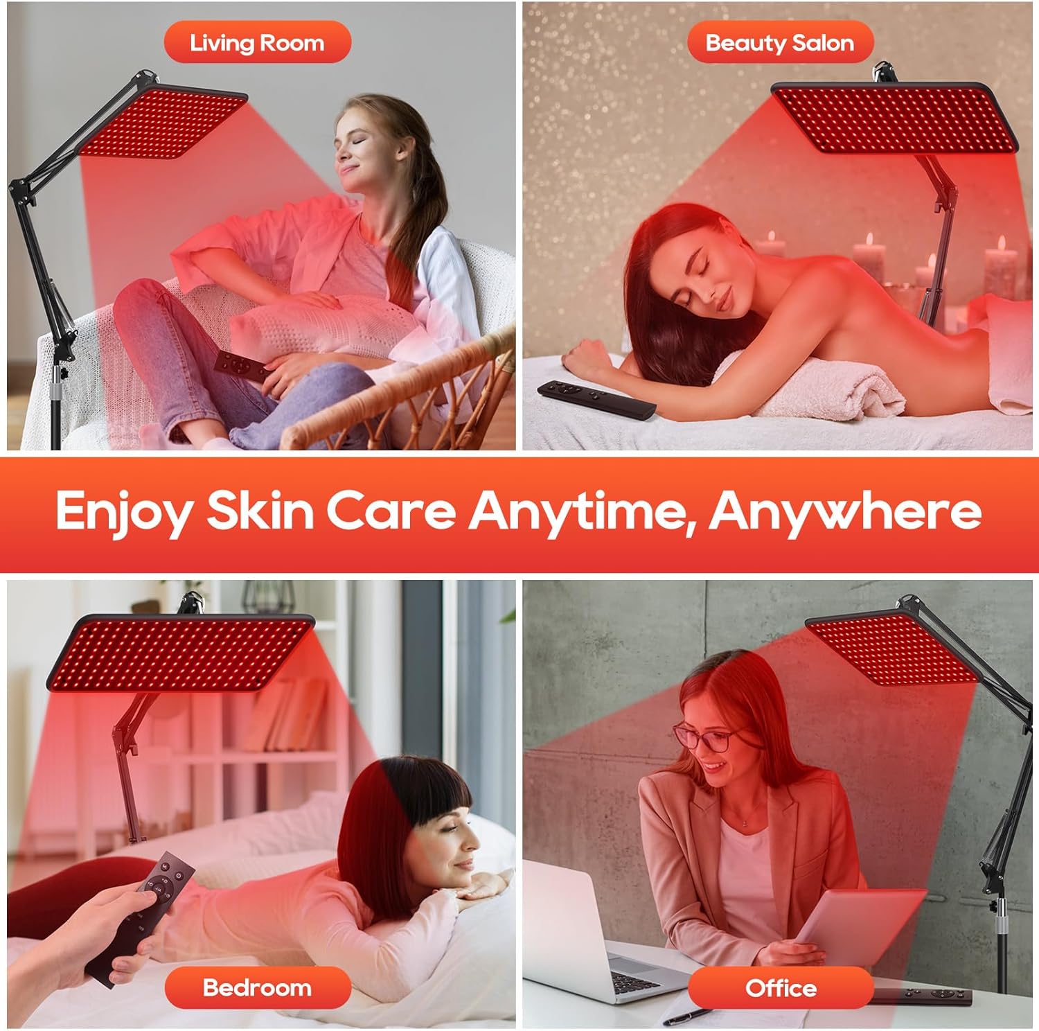 Red Light Therapy, Infrared Redlight-Therapy for Body and Face Lamp Device with Remote Control, Gift for Women Wife Mom Sister Girlfriend