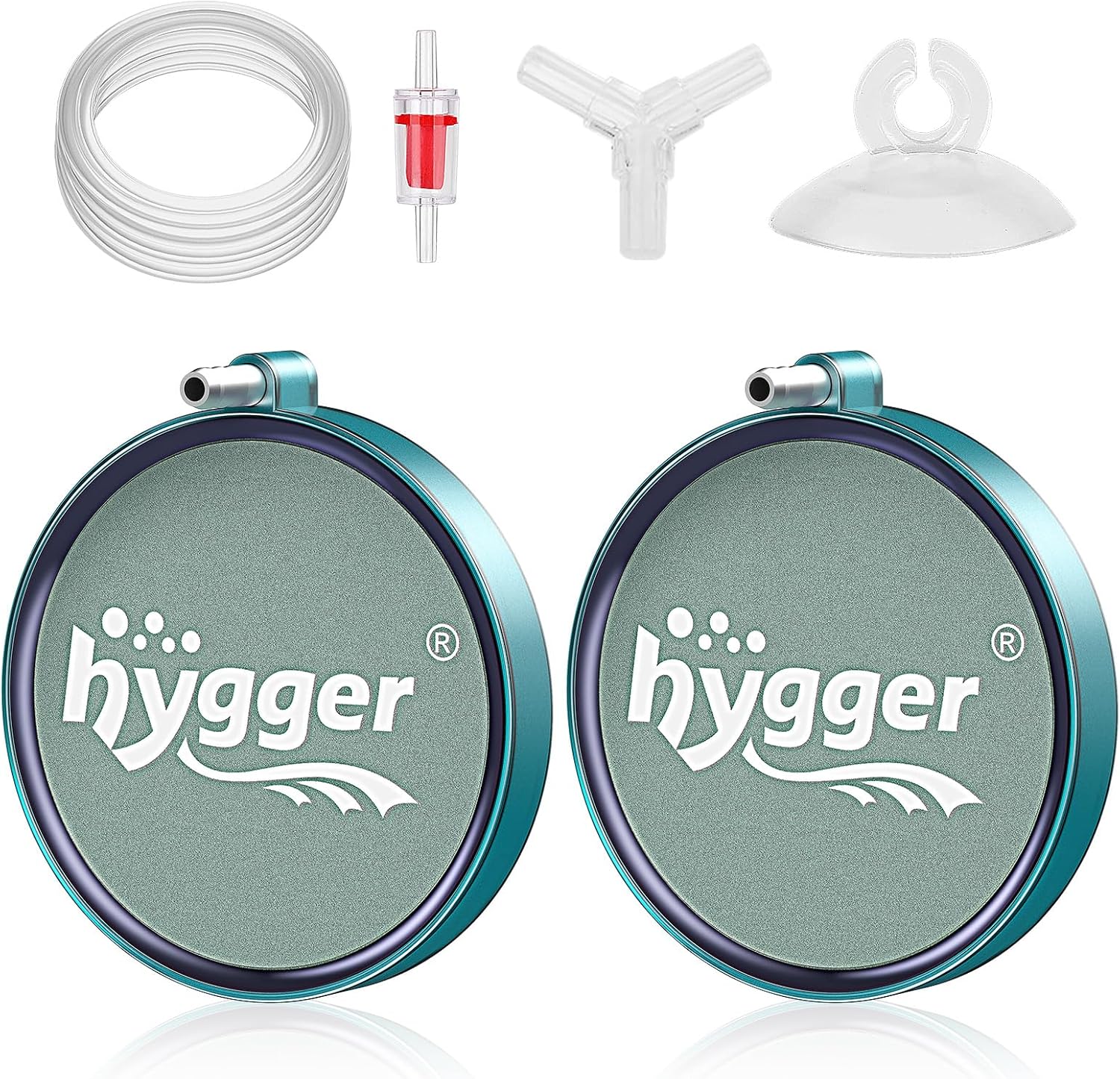 hygger Aquarium Air Stone 2 Inch 2 Pack, Fish Tank Bubbler Stone, Air Bubble Aerator Oxygen Diffuser, Air Pump Accessories for Aquariums, Fish Tanks, Hydroponics and Ponds