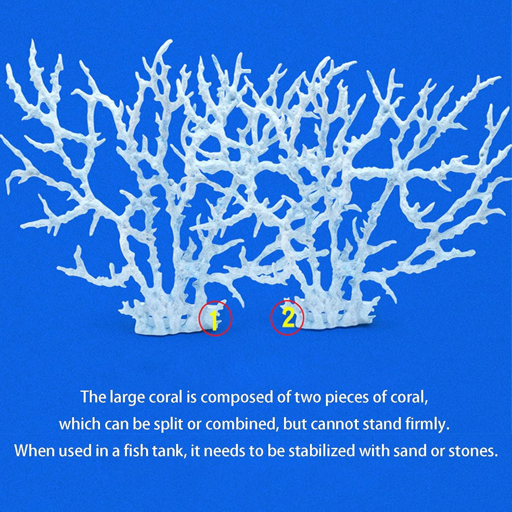 Besimple Artificial Aquarium Coral Ornament Decor Plastic Fish Tank Plants Decoration for Aquarium Landscape