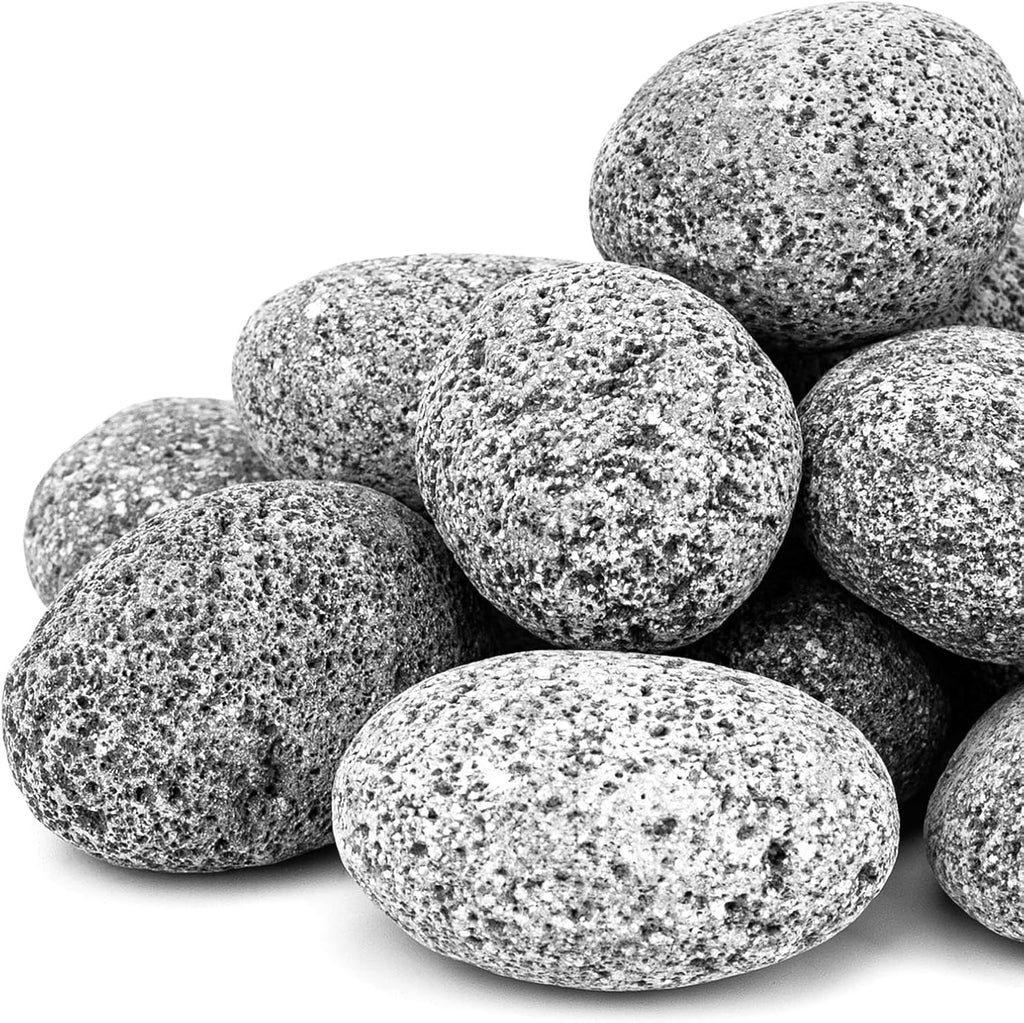 10 Pounds Lava Rocks for Fire Pit, 2-3 Inch Natural Volcanic Stones for Indoor Outdoor Gas Fireplaces, Decorative Garden Stone for Outdoor Landscaping, Walkways, Yard