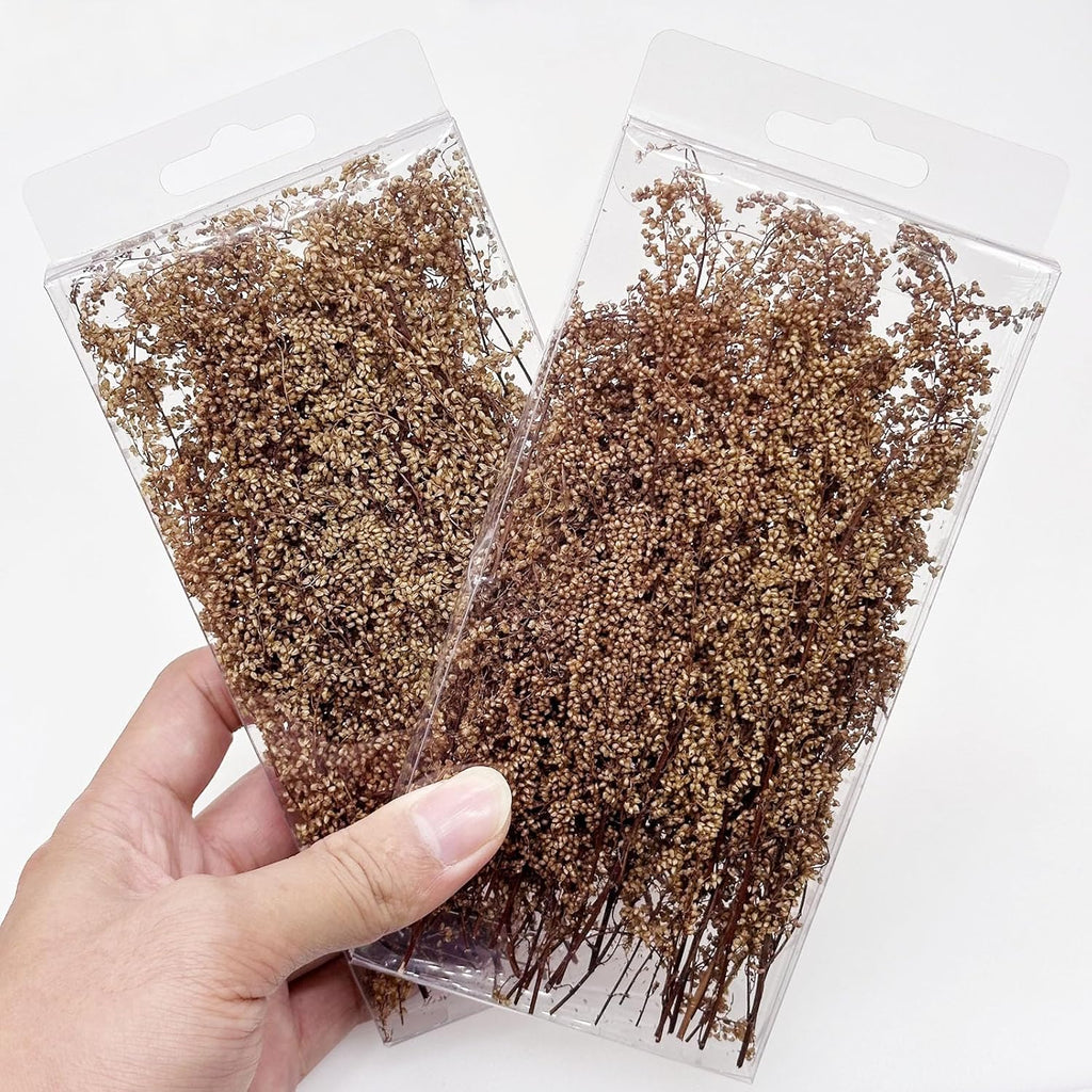 Woohome Miniature Shrubs Model Bushes Long Shrub Vegetation Groups Static Grass Tuft Model Lowland Shrubs Tuft for DIY Model Train Landscape Railroad Scenery, Beige