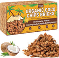 Legigo 1.1 LB Coco Coir Chips for Plants- 100% Organic Coconut Chips Brick Potting Mix with Low EC & PH Balance, Coconut Husk Substrate Coco Husk Mulch for Garden, Planting, Orchid and Soil Mix
