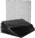 Okllen 12 Pack Aquarium Fish Tank Divider Plastic Egg Crate, Bottom Tray Grid Isolation, Plastic Egg Crate Grid Divider Tray for Mixed Breeding Light Diffuser