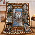 Owl Throw Blanket Owl Stuff Gifts for Kids Girls Boys Adults Women Men Soft Cozy Warm Plush Fluffy Fuzzy Fleece Blanket Decor 40''X50''