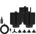 ALEGI Aquarium 75 Gallon Sponge Filter with Air Stone,75 Gallon Sponge Filter for Breeding Fry Betta Shrimp (3 pcs)