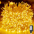 Minetom Christmas Tree Lights Outdoor - 200 LED 10 Ft Firecrackers String, 12 Modes Timer Waterproof Connectable Plug-in Twinkle Fairy Lights for Xmas Tree Garland Party