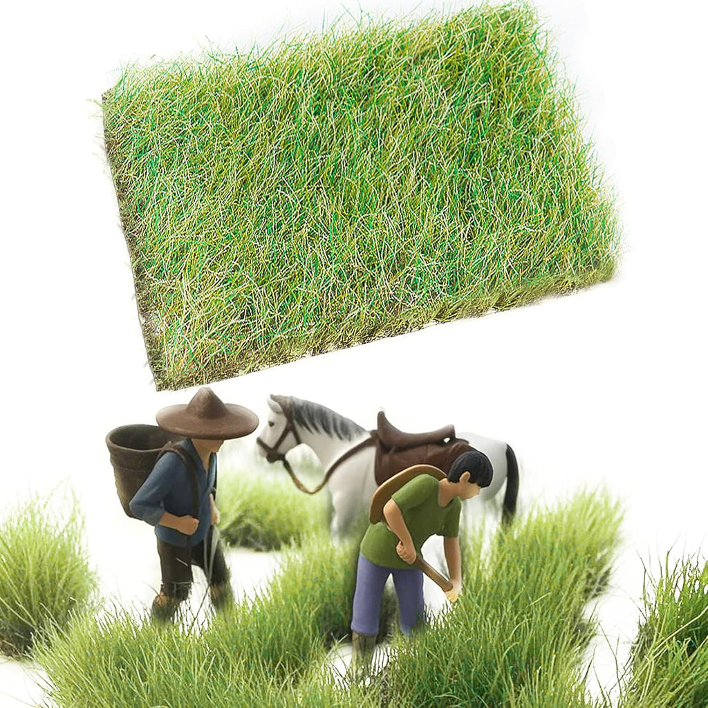 Warmtree Hand Torn Model Grass Tufts for Miniature Scenery Applicable for N & HO Scale for Train Layouts, Diorama Supplies, and Architectural Models(Early Autumn)