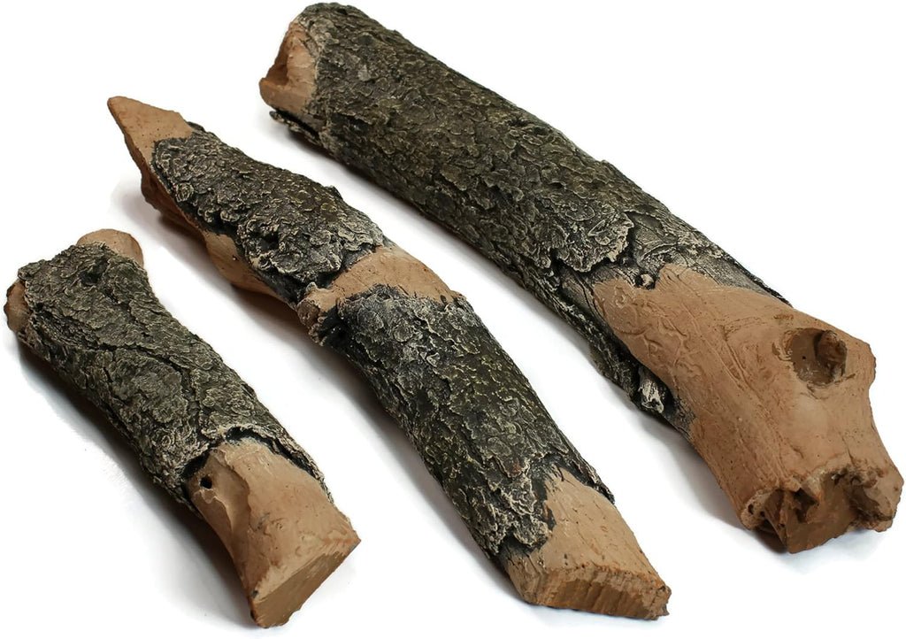 Midwest Hearth Gas Logs Deluxe Decorative Branch and Twig Set | Cast from Real Logs and Hand Painted in USA (Oak 3-Piece)