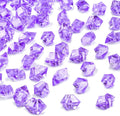 DomeStar Purple Fake Ice Rocks, 150PCS Acrylic Gems Crystals Plastic Diamonds Centerpiece for Vase Fillers Wedding Party Table Scatter