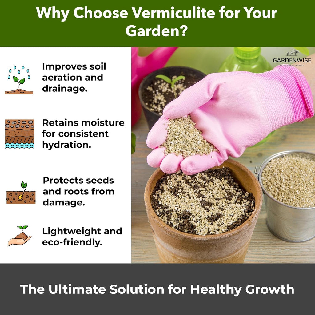 Organic Superfine Vermiculite for Indoor Gardening Plants and Mushrooms – Enhances Soil Aeration, Seed Germination, Rooting Cuttings – Small Packages and Bulk (Vermiculite Grade 1 - Superfine, 30 qts)