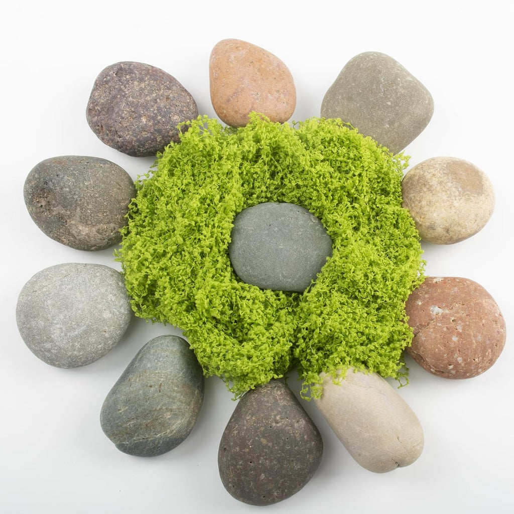 40 LBS Large Natural River Rocks – 2-3.5 Inch Unpolished Decorative Pebbles for Landscaping, Garden Paving, Fish Tanks, Plant Rocks, Crafting, Walkways, and Painting
