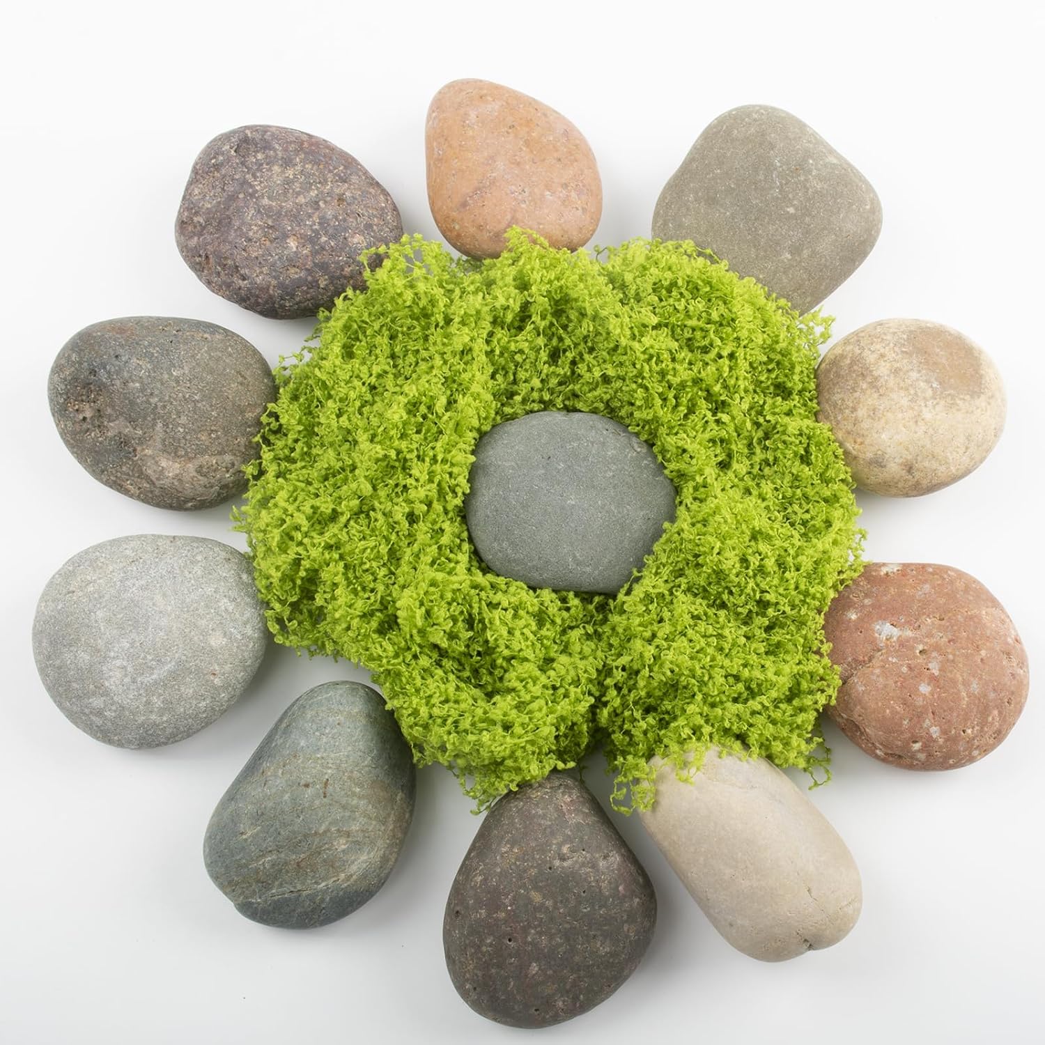 40 LBS Large Natural River Rocks – 2-3.5 Inch Unpolished Decorative Pebbles for Landscaping, Garden Paving, Fish Tanks, Plant Rocks, Crafting, Walkways, and Painting