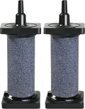 AQUANEAT Aquarium 3 inch Air Stone Cylindrical 2 Pack, Large Airstone, Aerator Bubble Diffuser, Air Pump Accessories for Aquariums, Hydroponic, Ponds and Fish Tanks
