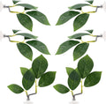 6 Pcs Betta Leaf Hammock with Suction Cups, Realistic Plastic Leaf Fish Tank Decor Aquarium Plants Beta Resting Spot Accessories Decorations for Betta Fish Resting Bed Spawning Ground