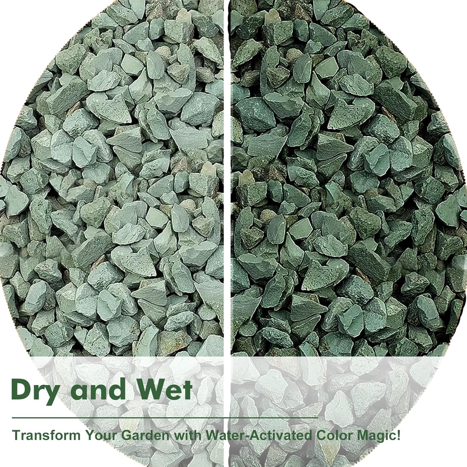 11 lbs Succulent and Cactus Bonsai Pebbles, 6-9mm Decorative Landscaping Stones Natural Garden Gravel Rocks for Indoor Outdoor Plants Aquariums DIY, and Gardening Top Dressing, Green Zeolite