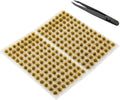 208 Pcs Static Grass Model Grass Tufts Railway Artificial Grass Miniature Grass Tuft Terrain Kit for DIY Model Railway Fairy Garden Diorama Scenery (Set B)