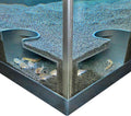 Aquarium Underground Two Hole Corner Cave | Viewing Fish & Shrimp Tunnel | Fish Tank Undergravel Hide Decor Decoration Hideout Perfect For Corydora Catfish, Kuhli Loach, Pleco, Betta Fish