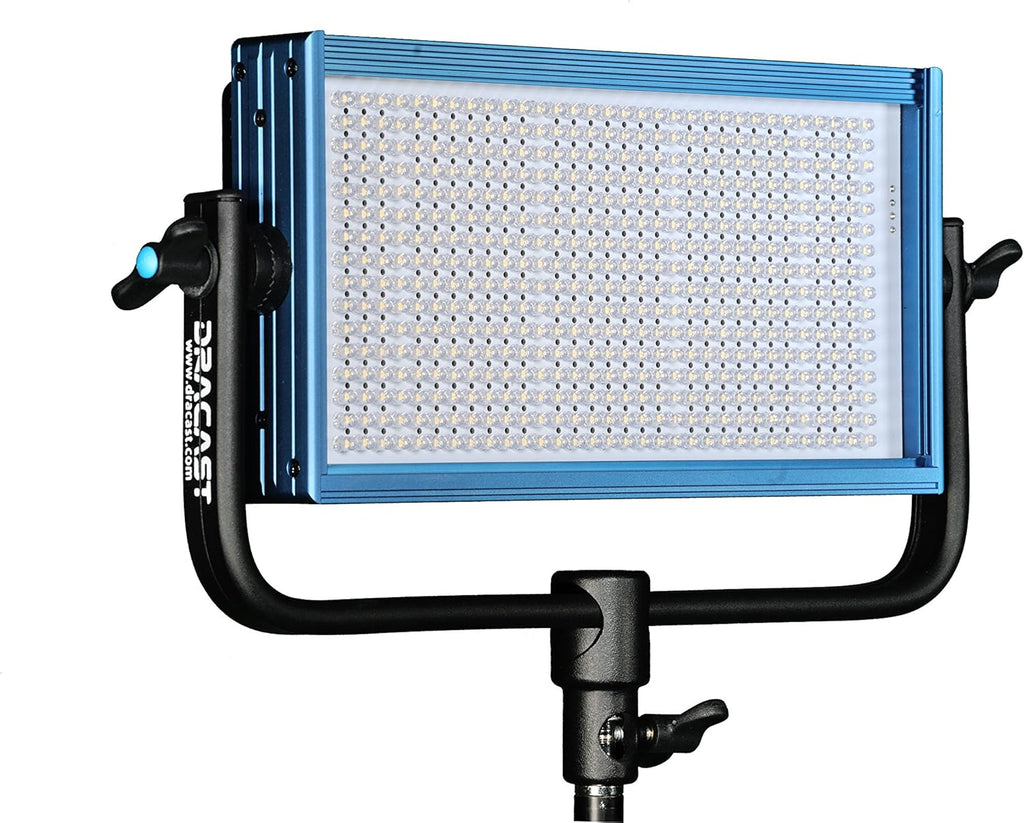 Dracast Pro Series LED1000 Bi-Color LED 2 Light Kit with V-Mount Battery Plates and Light Stands