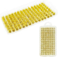 Woohome 120 PCS Bushy Tufts Static Grass Tuft Model Grass Tuft for DIY Miniature Train Landscape Terrain Railway Scenery Decorations, Yellow